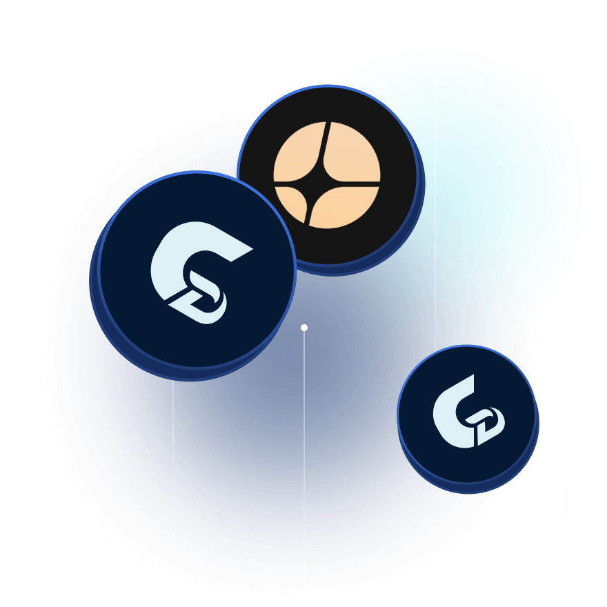 Abstract Illustration with Circles and Blur background